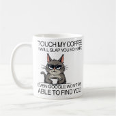 Touchコーヒーを飲んで叩いてやる コーヒーマグカップ (左)