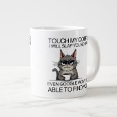 Touchコーヒーを飲んで叩いてやる ジャンボコーヒーマグカップ (正面右)