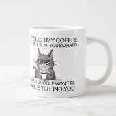 Touchコーヒーを飲んで叩いてやる ジャンボコーヒーマグカップ (右)
