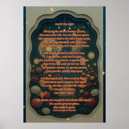 Touchザ・ライト詩及びプリント ポスター
