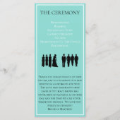 Touchシルバー結婚ズスイートブライダルパーティ式 プログラム (裏面)