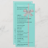 Touchシルバー結婚ズスイートブライダルパーティ式 プログラム (正面/裏面)