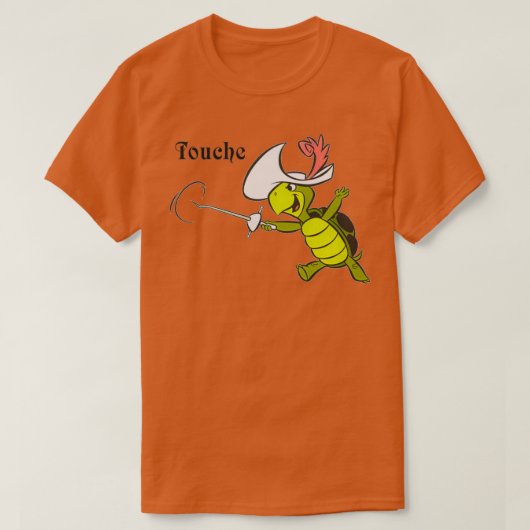 Touchタートルグレー Tシャツ (デザイン正面)