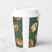 Touchダウンすごいボウルフットボールのベビーシャワー 紙コップ (左)