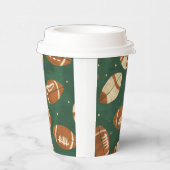 Touchダウンすごいボウルフットボールのベビーシャワー 紙コップ (右)