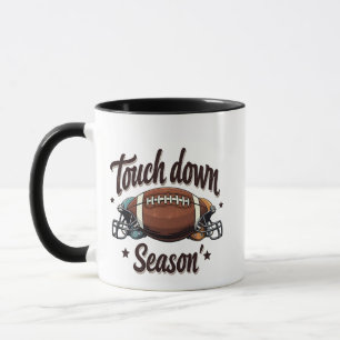 Touchダウンシーズンファンタジーサッカーラグビーギフト マグカップ