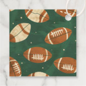 Touchダウンスーパーボウルボーイフットボール誕生日 フェイバータグ (裏面)