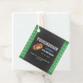 Touchダウンスーパーボウルボーイフットボール誕生日 フェイバータグ (インサイチュ)