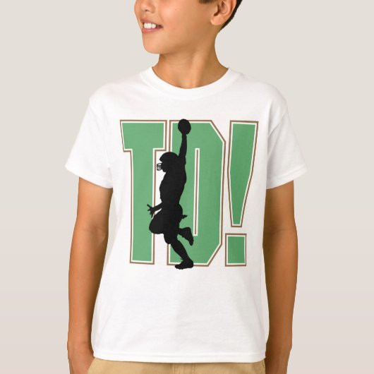 TouchダウンフットボールキッズTシャツ Tシャツ (正面)