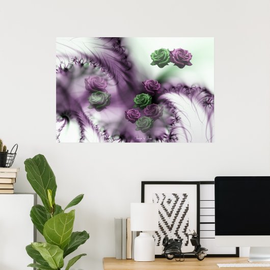 Touchバラ ポスター (ホームオフィス)