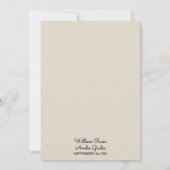 Touchパピルスヴィンテージレトロヴェルムオーバーレイ結婚ズ 招待状 (裏面)