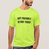 touchフレンドリーしない tシャツ (正面)