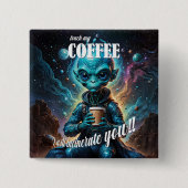 Touchマイコーヒー 缶バッジ (正面)