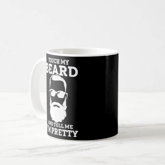 TouchマイヒゲアンドレイマイかわいらしTouchマイ コーヒーマグカップ (正面左)