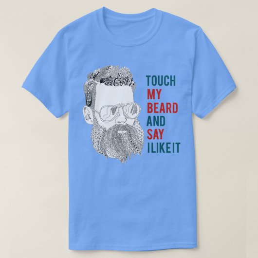 Touchマイヒゲ1 Tシャツ (デザイン正面)