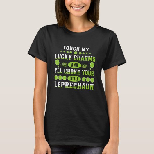 Touchマイラッキーチャーム女性女性汚いSt patricks Tシャツ (正面)