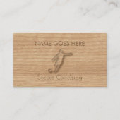 "Touch木製の"のサッカーのコーチの名刺 名刺 (正面)