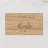 "Touch木製の"の眼鏡技師の名刺 名刺 (正面)