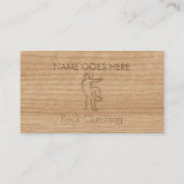 "Touch木製の"の石の登山の名刺 名刺 (正面)