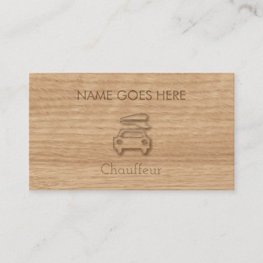 "Touch木製の"の運転者の名刺 名刺 (正面)