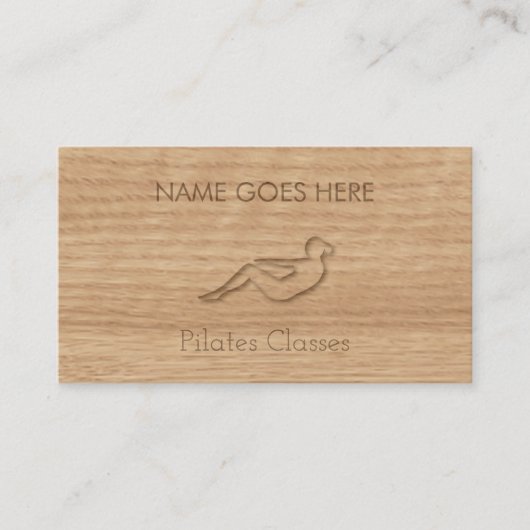 "Touch木製の"のPilatesの名刺 名刺 (正面)