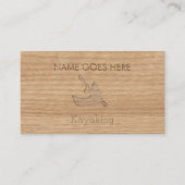 "Touch木"カヤックを漕ぐ名刺 名刺 (正面)