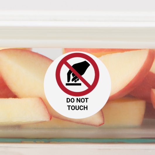 touch禁止サイン ラベル (貼付)