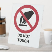 touch禁止サイン 台座サイン (インサイチュ)