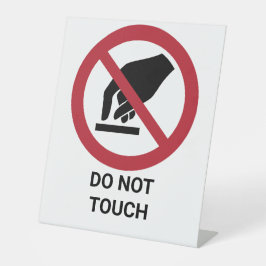 touch禁止サイン 台座サイン