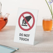 touch禁止サイン 台座サイン (インサイチュ)