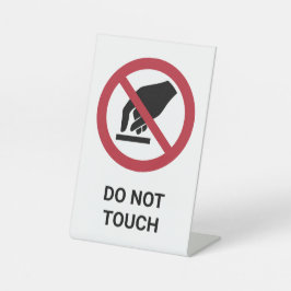 touch禁止サイン 台座サイン