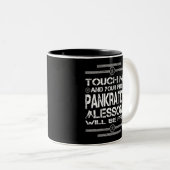 Touch私あなたの最初のパンカレーションのレッスンは無料になる ツートーンマグカップ (正面右)