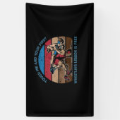 Touch私あなたの最初のレスリングレッスンは無料 横断幕 (縦)