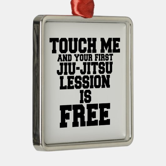 TOUCH私と初の柔術のレッスンは無料 メタルオーナメント (右)