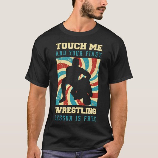 Touch私と最初のレスリングレッスンは無料W Tシャツ (正面)