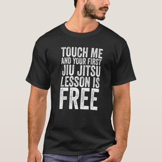 Touch私と最初の柔術レッスンは無料 Tシャツ (正面)