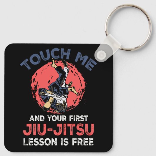 Touch私と最初の柔術レッスンは無料M キーホルダー (裏面)