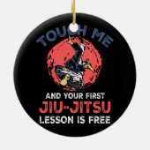 Touch私と最初の柔術レッスンは無料M セラミックオーナメント (裏面)