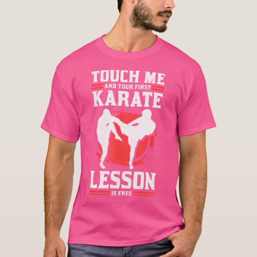 Touch私と最初の空手レッスンは無料Kara Tシャツ (正面)