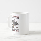 Touch私のコーヒー私はあなたに平手打ちするので懸命はfi コーヒーマグカップ (正面左)