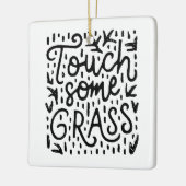 Touch草の心おもしろい遣い セラミックオーナメント (左)