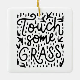 Touch草の心おもしろい遣い セラミックオーナメント