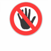 touch記号 シール (正面)