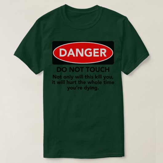 touch警告しない tシャツ (デザイン正面)