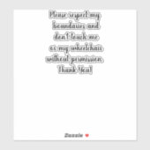 touch車いすシールなし澄ん シール (シート)