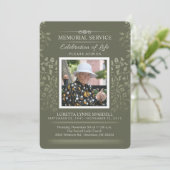 Touch金ゴールドフローラ記念写真招待状 招待状 (スタンド正面)