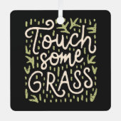 Touch黒と緑 メタルオーナメント (正面)