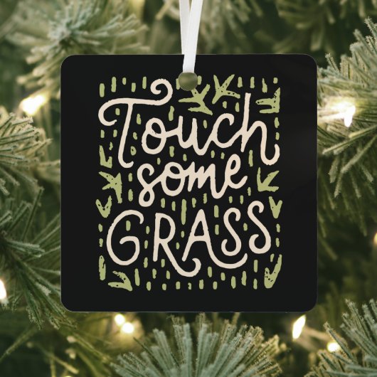 Touch黒と緑 メタルオーナメント (インサイチュ)