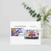 「Touch・オブ・ユーモア」交通マッサストップージ漫画 ポストカード (スタンド正面)