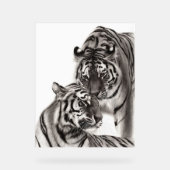 Touch – 手絵を描オリジナル虎のアートワーク アクリルサイン (正面)